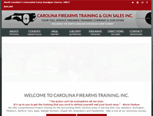 Tablet Screenshot of carolinafirearmstraining.com